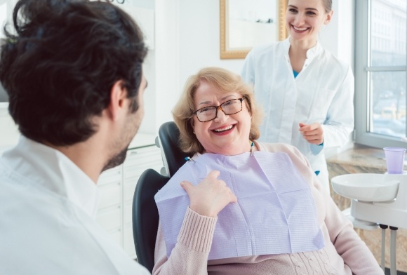 Woman discussing the process of tooth extractions